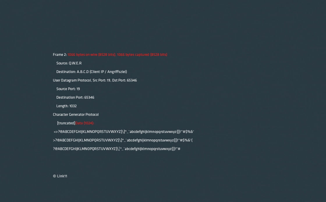 Reply from DNS resolver CHARGEN service Reply from DNS resolver CHARGEN service